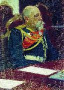 Boris Kustodiev Portrait of the Governor-General of Finland and member of State Council Nikolai Ivanovich Bobrikov. Study for the picture Formal Session of the State  Sweden oil painting artist